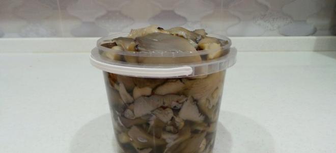 Pickled oyster mushrooms