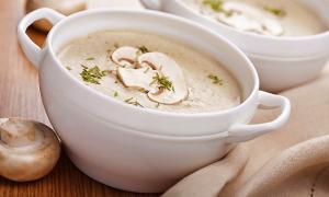 Creamy champignon soup recipe
