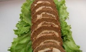 Liver roll and different recipes for its preparation