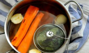 Vegetable broth - a healthy preparation Prepare vegetable broth