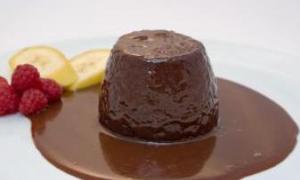 Making chocolate pudding