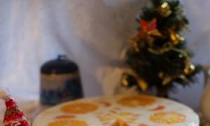 دستور العمل: کیک ژله - بدون پخت، با طعم نارنجی کیک نارنجی در ژله ترش