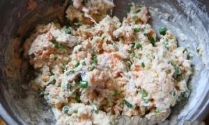 Pie with salmon (salmon) - a delicious selection of recipes Pie with salted salmon and cheese