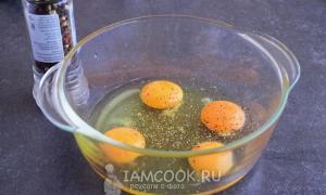 Omelett i mikrovågsugnen - enkla och originella recept för en hälsosam frukost Omelett i mikrovågsugnen tillagningstid