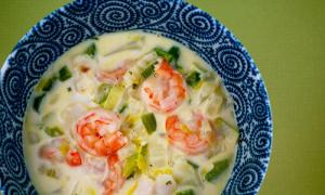 크림 해산물 수프 : 요리법