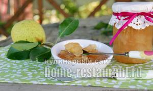 រូបមន្ត Pear Caramelized