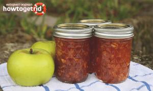 Transparent apple jam in slices for the winter - recipes proven over the years